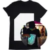 DUOFAN Illuminated Tshirts Interactive Glow Women Tshirts In Dark TShirt Graffiti Painting Luminous Family Clothes with Light 220608