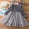 Filles Robes Printemps Paillettes Robe Enfants Vêtements Filles Élégant Formelle Robe De Bal Pour Les Filles Enfant Fête Robe De Bal Tulle Tutu Princesse Robe 38Y 2201006