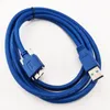 USB3.0-A 유형 수컷에서 마이크로 USB 3.0 B 마운트 패널 스크류가있는 수컷 케이블 약 1.8m/2pcs.