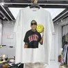 T-shirt oversize Uomo Donna T-shirt della migliore qualità T-shirt streetwear in tessuto pesante lavato piacevole