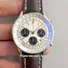 Hot Selling Top Quality Watches 3 Color 43mm Navitimer AB012012/BB01 Leather Bands Chronograph Swiss ETA 7750 Movement Automatic Mens Watch Men's Wristwatches