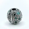 Andy Jewel Authentique 925 Perles d'argent Vert Cosmic Stars Charm Clips Convient aux bijoux de style Pandora européen Bracelets Collier 791286MCZMX