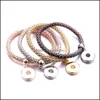 Bracelets de charme Bracelet Bracelet Metal Bouton de ma￯s NOOSA