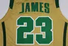 Mens 2002 Vintage St. Vincent Mary High School Irish LeBron James Basketball Jerseys Moive Tune Squad Space Jam 2021 White Stitched Shirts S S