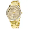 Montreuses-bracelets Brand Rose Gold Top Women Dress Watches Girls Quartz Watch Bracelet Ladies Fashion Crystal Wristwatch Relogiowristwatches HECT2