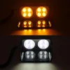 8W 8 LED voiture lumière stroboscopique Viper voiture pare-brise Flash Signal d'urgence pompier Police balise feux d'avertissement rouge bleu ambre 12V S8