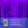 RVB LED chaîne rideau guirlande lumière USB couleur pour noël année fête de mariage chambre maison lumières décoration 220408