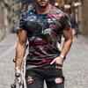 T-shirt da uomo estiva per il tempo libero a maniche corte Moto vendita Street Stampa 3D Modello Girocollo Camicia di grandi dimensioni 220611
