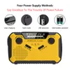 Emergency radio 2500mah-solar portable crank am/fm/noaa time receiver with flashlight and mobile phone charging reading lamp