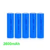 High Quality Real capacity 2600mah 18650 Battery Rechargeable Lithium Batteries with Flat top