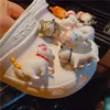 8st Söt 3D Cats Charms Designer DIY Stereo Shoe Decoration Clogs Hello Kids Women Girls Gifts Charm för Croc Jibb298V