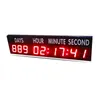 Large size display day hour minute and second countdown with font clock led remote control indoor single-sided timer207w