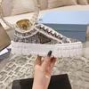 Designer Nylon Femmes Casual Toile Chaussures Plate-Forme Femmes Triple Noir Blanc Rouge Dame Mode Plat Loisirs Baskets