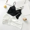 Bustiers Corsetsセクシーなサテン8胸胸部包むベストブラジャーのバッキングアンダーウェアアンチライトバックスリングトップバンドー