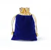 Mücevher torbaları çantalar ambalaj ekran veet dstring torba çanta kumaş mücevher kozmetik hediye mti-amaçlı küçük boyutlu özel logo dr