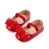 Baby Girl Shoes Bow PU Leather Princess Baby Shoes First Walkers Newborn Toddler Girl Crib Shoes