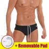 Underpants Men Swimwear Swim Shorts Strunks Выпуклые мешочки для боксеров Бруки с подклепежом