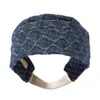 مصمم رسالة Jacquard Headbands Women Fashion Denim Hairband Fours Fourbands for Woman9424715