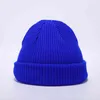 New Winter Women Solid Custom Knitting Hats Skullies Cap Men Diy Embroidery Print Knitted Hat Caps Gorros J220722