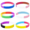 Bracelets porte-bonheur en gros bracelet en caoutchouc de silicone bracelet de poignet flexible sport bracelet décontracté pour femmes MenCharm CharmCharm Inte22