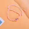 16 colores sólido trenzado Devil's Eye Charm pulseras anudadas a mano pulsera brazaletes para hombres mujeres joyería accesorios precio a granel