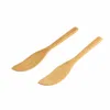 Flatware sets pc's creatieve bamboe dumpling vulling lepel pindakaas spreiders masker wipe lepels spoten keuken gereedschapswerkware