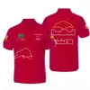 Camisa POLO de corrida F1 nova camiseta de lapela F1 com o mesmo personalizado