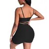2022 Designer Summer Tracksuits Womens 2 Two Piece Pants Set Shorts Yoga Outfits Casual Clothing Sexiga Suspenders Tops Suit