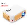 480 * 360 A10 Pixel Mini Beamer Support 1080p Projecteur vidéo USB portable pour Home Theatre Kid Gift Cinema