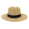 Spring Summer Straw Hat Women Men Sunhat Sunhats Girls Wide Brim Hats Woman Man Holiday Beach Caps BBE14010