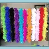 Overig Evenement Feestartikelen Feestelijk Huis Tuin Drop Delivery 2021 Kalkoen Groot Chandelle Marabou Feather Boa Huwelijksceremonie Boa's Wit K