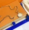 Love Necklace Designer Women Pendants Retro Embellishment Bronze Charm Chain Fashion Brass Jewelry JJ
