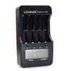 LiitoKala lii-500 Li-ion Battery Chargers For 3.7V/1.2V AA/AAA 18650/26650/16340/14500/10440/18500 Batteries with LCD Display 4 Slot +12V2A Adapter + Car Charger