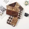 Fashion Houndstooth Print Cashmere Scarf Shawl Women Design Thick Winter Ladies Pashimna Long Shawls And Wraps Hijabs Echarpes