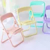 Chair Shape Mobile Phone Holder Desktop Bracket Foldable Creative Small Storage Rack Desktop Shelf Organizer Cute Stand2412522