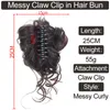 Chignons Risbel Messy Bun Hair Piece Bun Bun Curly Wavy Ponytail Coiffelles avec une extension synthétique Chignon pour les filles
