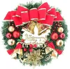 Decorative Flowers & Wreaths Christmas Wreath Outdoor 2022 Xmas Decorations Signs Home Garden Office Porch Front Door Hanging Garland Year D