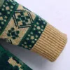 Kvinnors stickor Tees Women 2022 Fashion Loose Jacquard Knit Cardigan tröja Vintage V-Neck Långärmad lappfickor Kvinnlig ytterkläder Chic