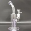 8.6Inches paars Hookah Bong Glas Waterpijp Dikke Beker Bongs Roken Waterpijp Bongs Hoofddiensten Grootte 14mm Kom