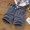 sommar män linne bomull shorts kinesisk stil plus storlek stor 6xl 7xl 8xl 9xl casual man hem stretch grön orange 48 220318