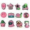 1 set Pack 7 kinds Hot jibz cartoon croces charm Shoe Charms wholesale DIY PVC Shoe Aceessories Fit Sandals Decorate kids Gifts