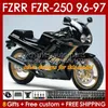 Yamaha FZR250R FZRR FZR FZR 250R 250RR FZR 250 R RR 96-97 바디 144NO.6 FZR250-R FZR-250R FZR-2550 FZR250 RR RR 96 97 FZR250RR 1996 페어링 키트 팩토리 레드 BLK