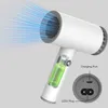 Electric Hair Brushes Dryer Portable Wireless USB Rechargeable Quick Dry Low Noise Blow Smart Cordless Travel 2-Mode246o