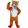 Halloween Tiger Mascot Costume de desenho animado Personagem tema dos adultos Tamanho de Natal Carnaval de desenho animado Roupas de vestido