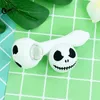 Creative halloween 1 pcs tubo de fumar silicone com tigela de vidro inquebrável tubos de mão para fumar