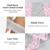 여성 속옷 팬티 세트 5pcs/lot cotton 브리프 소프트 편안한 섹시한 언더 팬트 단색 여성 란제리 220511