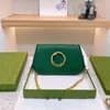 Sac d'épaule Blondie Femme sac à main Luxury Fashion Womens Handbags Black Ophidia Whie Green Le cuir en toile Sacs