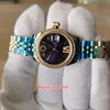 Perfect watch Mrs Wristwatches ETA 2836 movement 31mm Purple 278381RBR 278381 Luminescent Roman Diamond border Mechanical Automatic Ladies Women's Watches