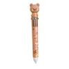 Bear Cartoon Silikon 10 kolorów Chunky Ballpoint Pen Pen School Office Dres Prezent Prezent Papelaria Escolar GC1424