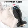 Masseur de la prostate à 360 degrés Rotation anal vibrateur Male Plux Sexy Toys for Men Women Stimulateur Couple Adult Couple Butt